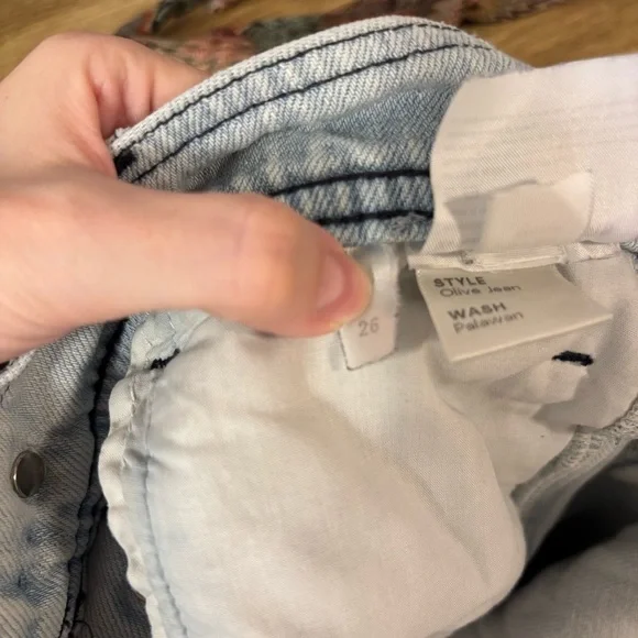 Reformation Olive Jean Light Wash Flare Jeans - Picture 11 of 11